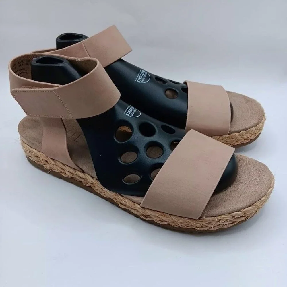 SOUL Naturalizer Shoes Womens Size 9.5M Pink Espadrille Platform Sandals Comfort